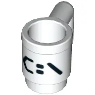 Equipment Cup / Mug with 'C:\' Print / White