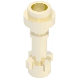 Weapon Lightsaber Hilt with Bottom Ring / Chrome Gold
