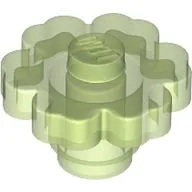 Plant, Flower 2 x 2 - Round [Open Stud] / Trans-Light Bright Green