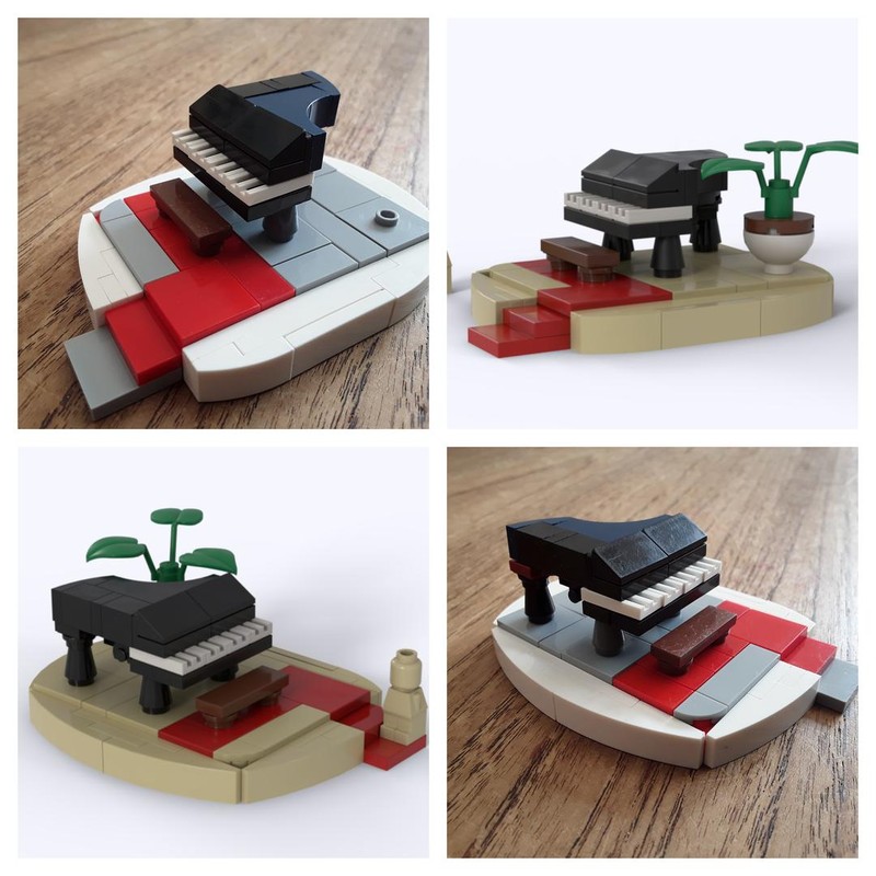 Lego Grand Piano On Stage