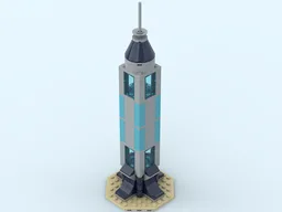 Sleek Skyscraper Model