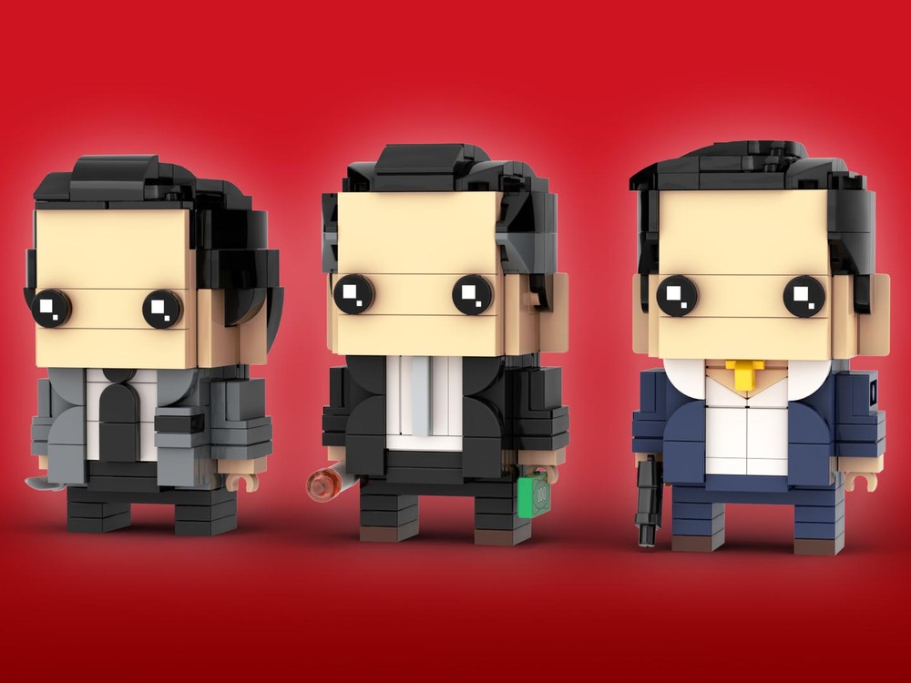 Lego Henry Hill, James Conway, Tommy DeVito Brickheadz LEGO MOC - Warner Bros Goodfellas