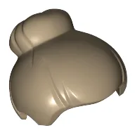 Hair Top Knot Bun [Plain] / Dark Tan