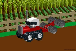 Tiny Red Tractor - Disc Furrow