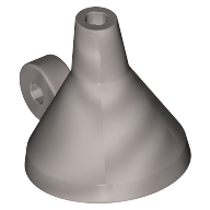 Lego Hat / Funnel with Ring Handle (Tin Man) / Flat Silver