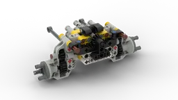Portal front axle