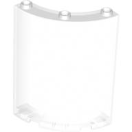 Lego Panel 4 x 4 x 6 Quarter Cylinder / Trans-Clear
