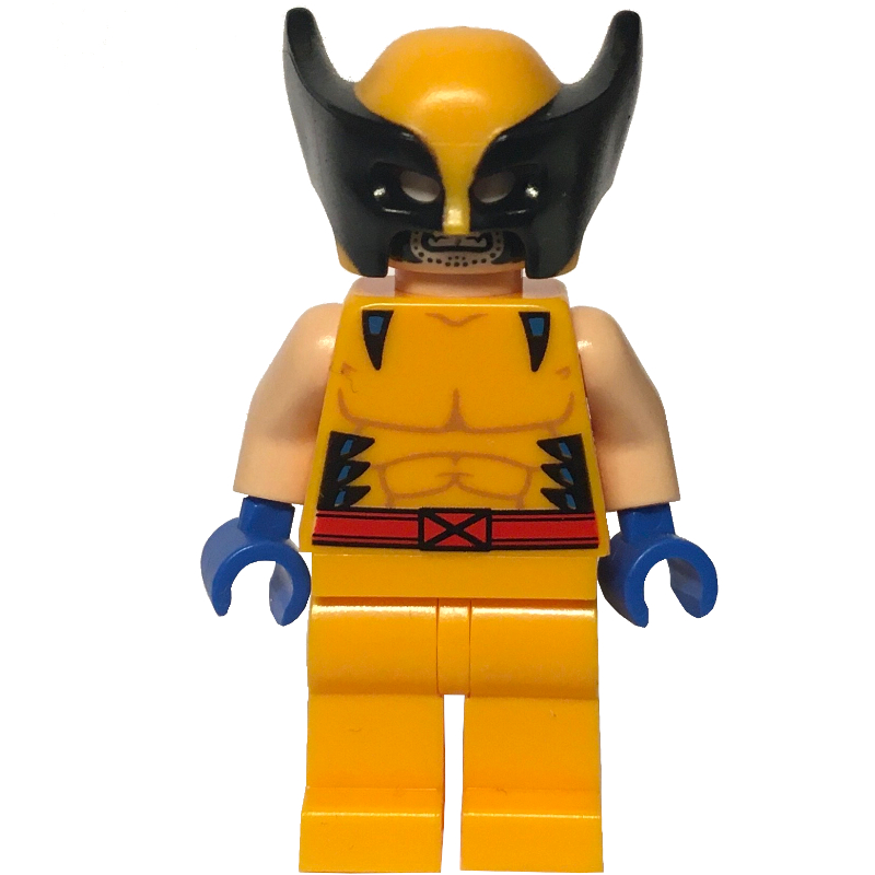 Lego Wolverine, Mask, Blue Hands