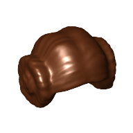 Lego Hair 2 Buns (Princess Leia) / Reddish Brown