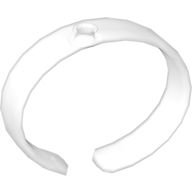 Lego Clikits Bracelet, Bangle with Hole / Trans-Clear