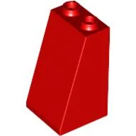 Brick Sloped 75° 2 x 2 x 3 [Hollow Studs] / Red