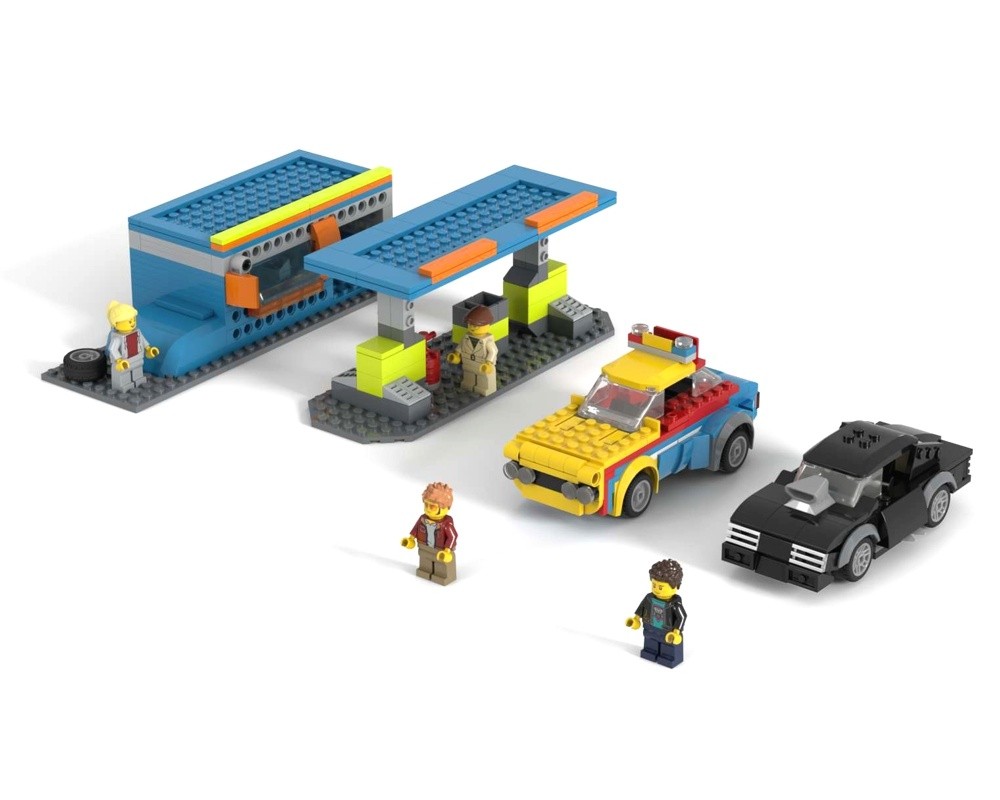 Lego 60408 MAD MAX Yellow and Black Interceptor + Gas Station