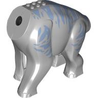 Lego Animal Body Part, Dinosaur, Brachiosaurus Body with Sand Blue Markings print / Light Bluish Gray