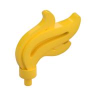 Lego Flame / Headwear Accessory Plume / Feather, Triple Point / Yellow