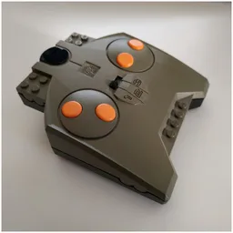 Control Unit / Remote, RC Racer, Black Bottom, Red Buttons [Complete Assembly] / Dark Gray