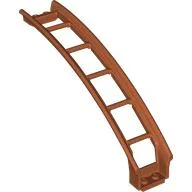 Vehicle Track, Roller Coaster Ramp Large Upper Part, 6 Bricks Elevation / Dark Orange