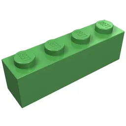 Brick 1 x 4 / Bright Green