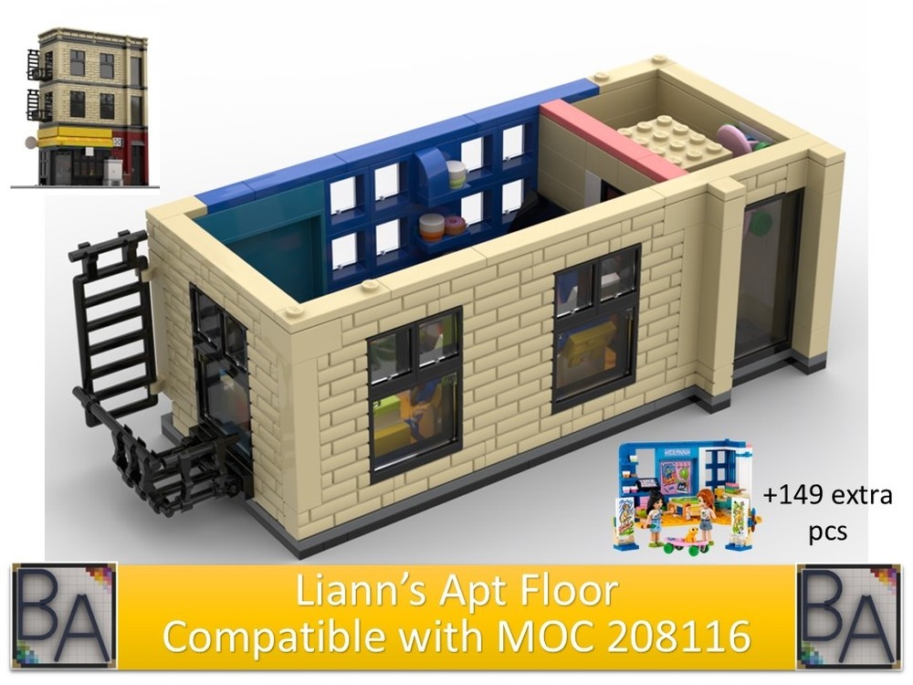 Lego Liann's Apt Floor - Compatible with MOC 208116
