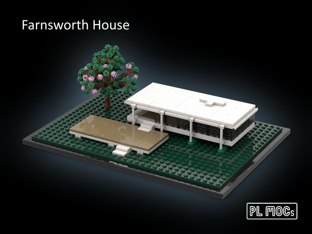 Lego Farnsworth House - 21054 The White House Alternative Build