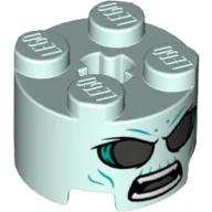 Brick Round 2 x 2 with Axle Hole with Ghost Face Print