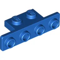 Bracket 1 x 2 - 1 x 4 [Rounded Corners] / Blue