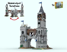 Medieval Outpost 2 - The bell tower - 31168 alternate (Medieval Horse Knight Castle)