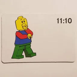 Activity Card, Time-Teaching 24-Hour Clock 11:10 / [No Color/Any Color]