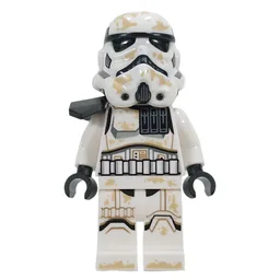 Sandtrooper, Black Pauldron, Sienna Brown Head