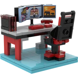 Triple Monitor Gaming PC & Desk
