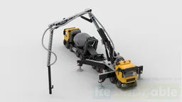 Cement pump truck