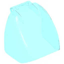 Duplo Windscreen 4 x 4 x 2 Curved / Trans-Light Blue