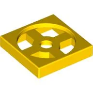 Turntable 2 x 2 Plate, Base / Yellow