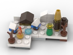 Micro scale winter landscape