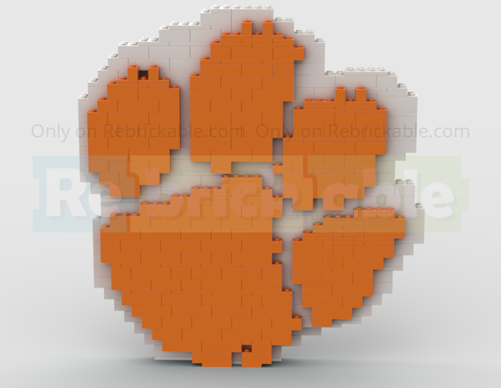 Lego Clemson Paw