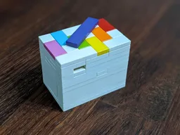 Rainbow puzzle box