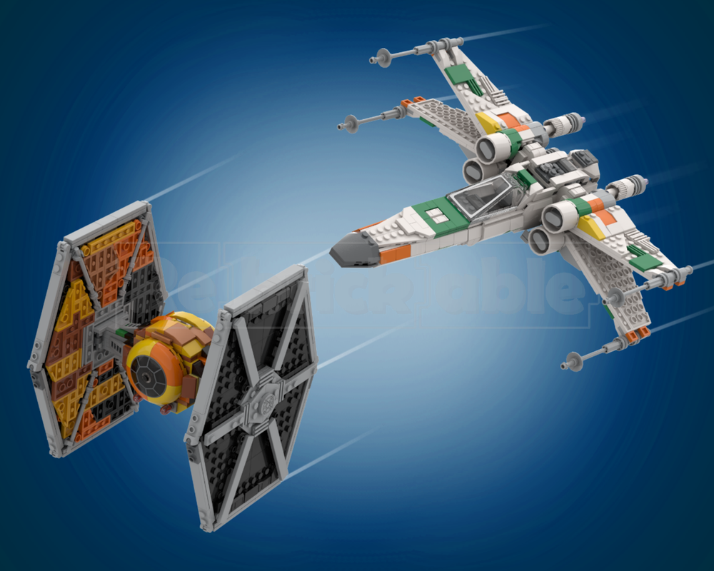 Lego Sabine's TIE & Hera's X Wing