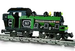 Large Train Engine Green