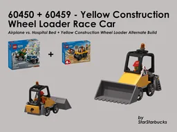60450 60459 - Yellow Construction Wheel Loader Race Car