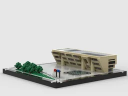 Dallas City Hall at 1/650th Scale
