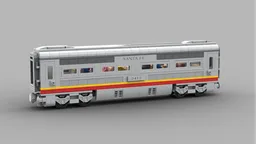 Santa Fe with headlights and Powered-Up