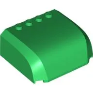 Windscreen 5 x 6 x 2 Triple Curved Top Canopy with 4 Studs / Green