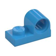 Lego Plate Special 1 x 2 with Pin Hole on Top / Dark Azure