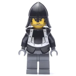 Knight (Knights Kingdom I) - Dark Bluish Gray Legs, Armor