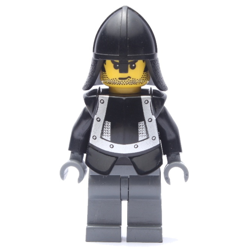 Lego Knight (Knights Kingdom I) - Dark Bluish Gray Legs, Armor