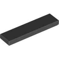 Tile 1 x 4 with Groove / Black