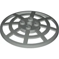 Dish 6 x 6 Inverted, Radar / Webbed [Anti-studs at 90°] / Light Gray