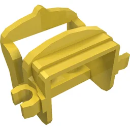 Animal / Creature Accessory, Saddle [Two Open O Clips] / Yellow