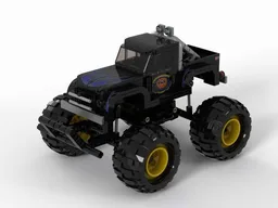 Midnight Pumpkin - Black Edition (8 studs version) - Monster Truck