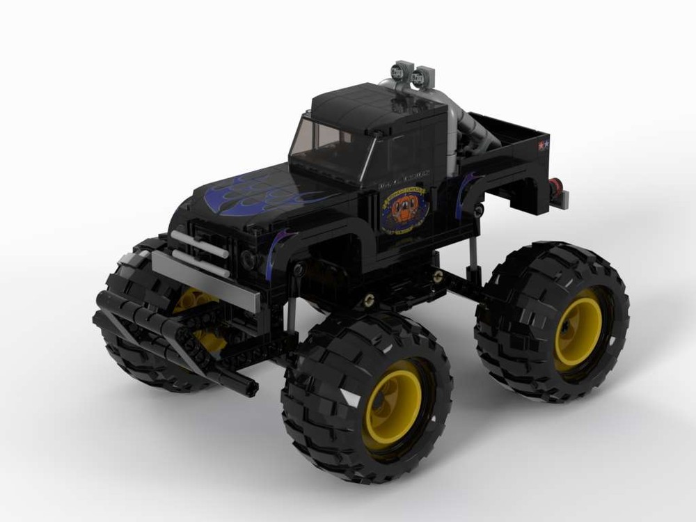 Lego Midnight Pumpkin - Black Edition (8 studs version) - Monster Truck
