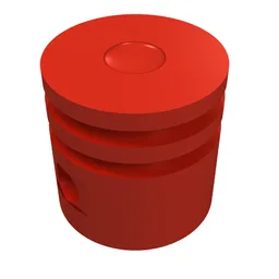 Technic Engine Piston Round / Red